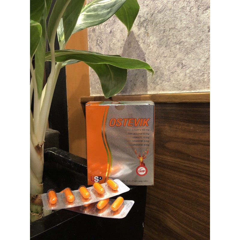 Viên uống L-Cystine đẹp da, móng, tóc OSTEVIK - Hộp 60 viên. | BigBuy360 - bigbuy360.vn