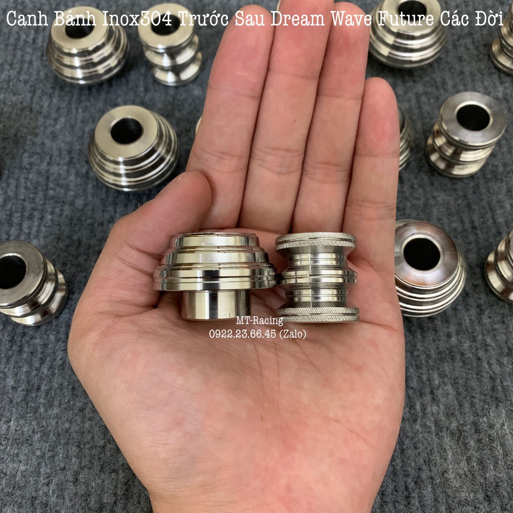 Canh Bánh Inox 304 Nguyên Khối Trước Sau Cho Dream Wave Future Các Đời Mẫu Mới Siêu Cứng Siêu Sáng Bóng