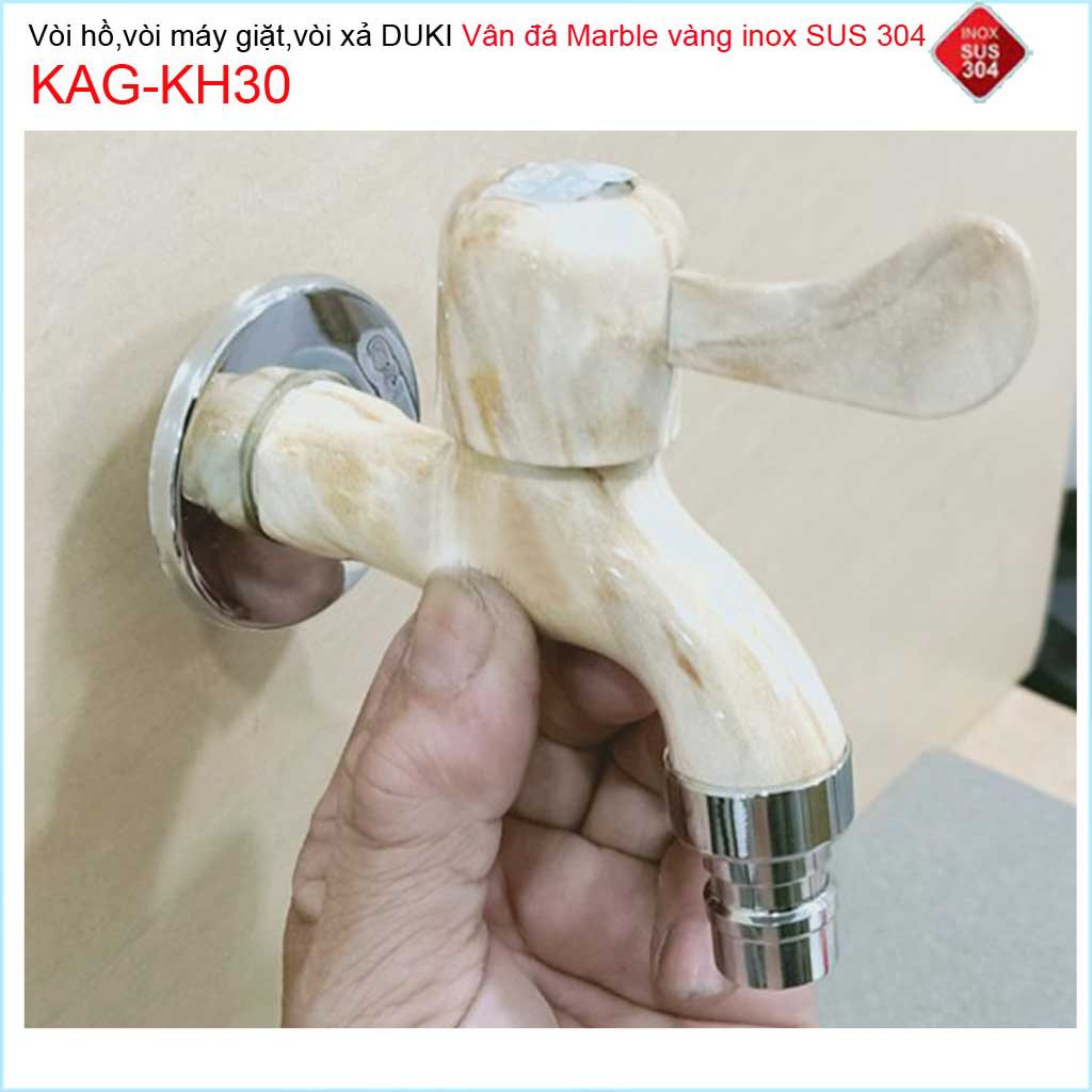 Vòi lạnh gắn tường vân đá marble Duki KAG-KH30, Vòi xả nước cao cấp đá marble