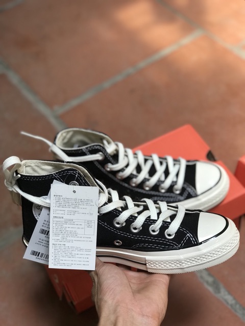 Ảnh vùa chup Giày thể thao Sneaker C.V 1970s cổ cao Đen Bl