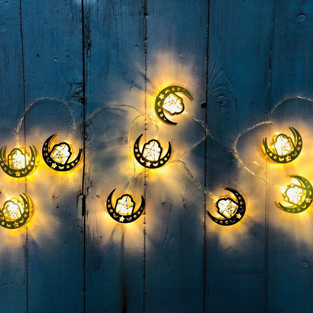 YIYU Dây Đèn Led 10 Bóng 1.65M Hình Lâu Đài Hồi Giáo