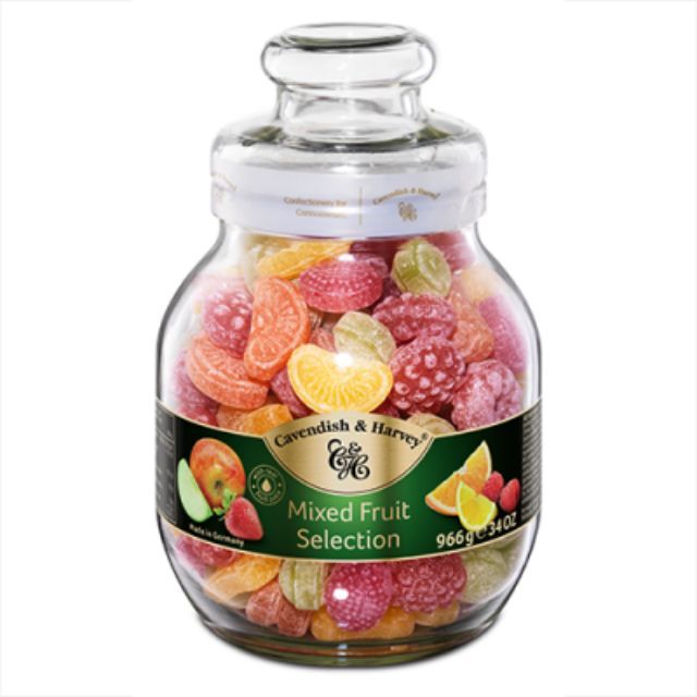 [Mã GROSALE1 giảm 8% đơn 500K] KẸO trái cây Đức Cavendish Harley 966G FRUIT CANDIES của ĐỨC