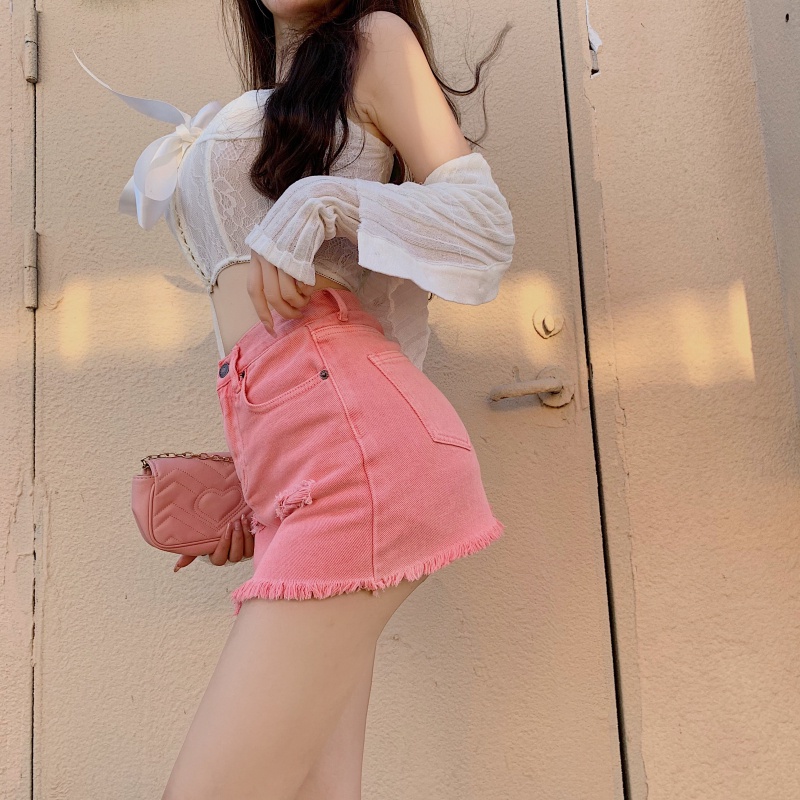 Chân Váy Jeans Lưng Cao Thời Trang Cho Nữ