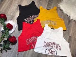 Áo tanktop croptop Houston
