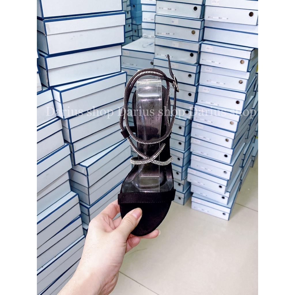 Giày SANDAL quai ngang dây đan chéo 9cm - N412