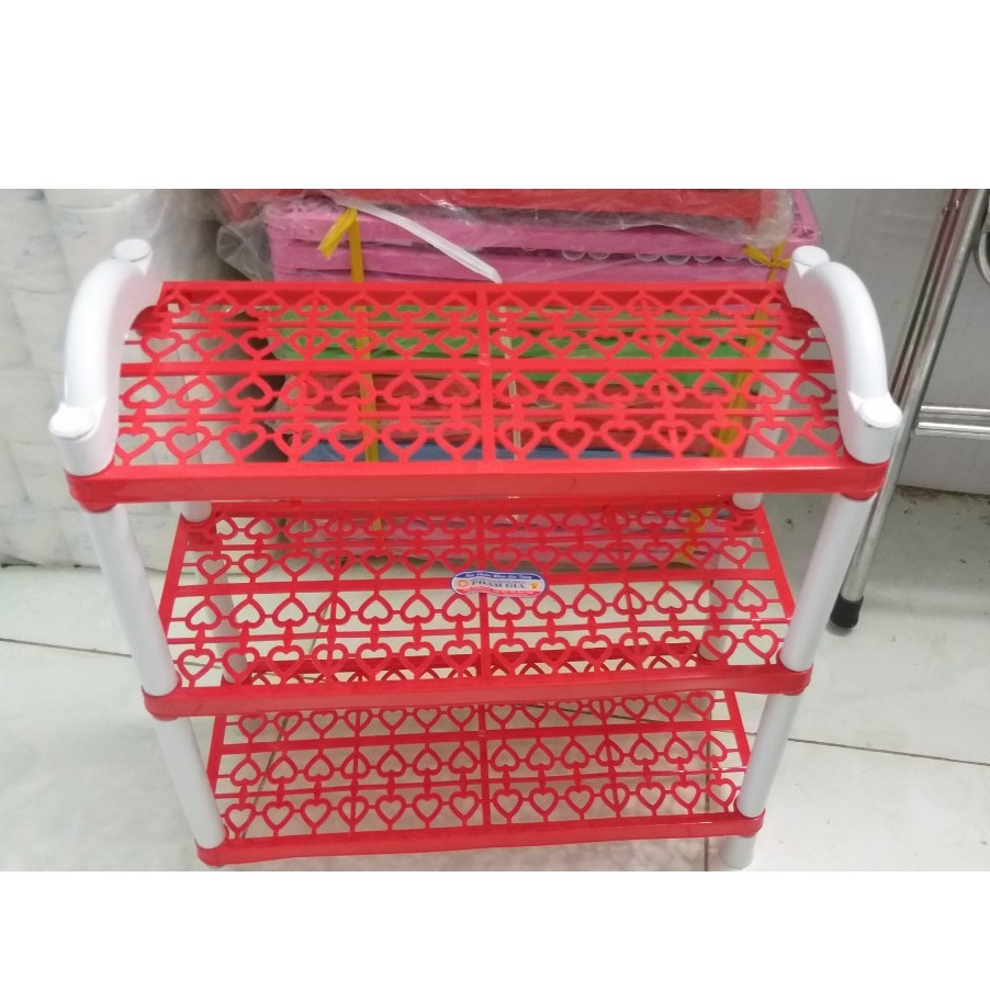 KỆ GIÀY DÉP NHỰA 3 TẦNG