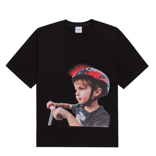 ADLV Áo tay ngắn Ngắn Tay In Hình Xe Đạp Cho Nam Nữ