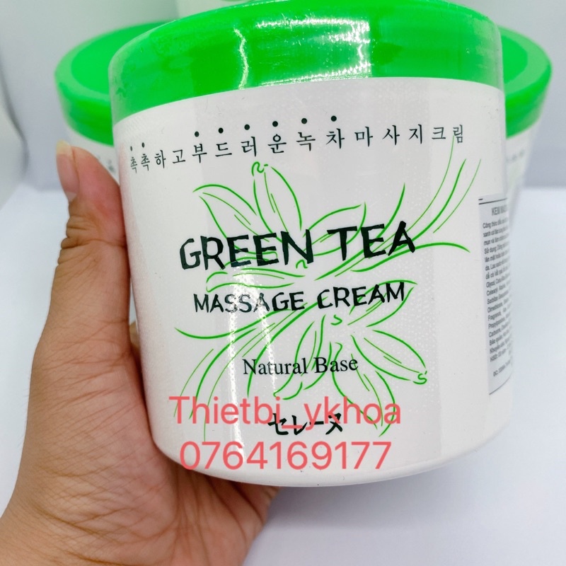 Kem Massage Trà Xanh - Green Tea Massage Cream - Cam Kết Chính Hãng