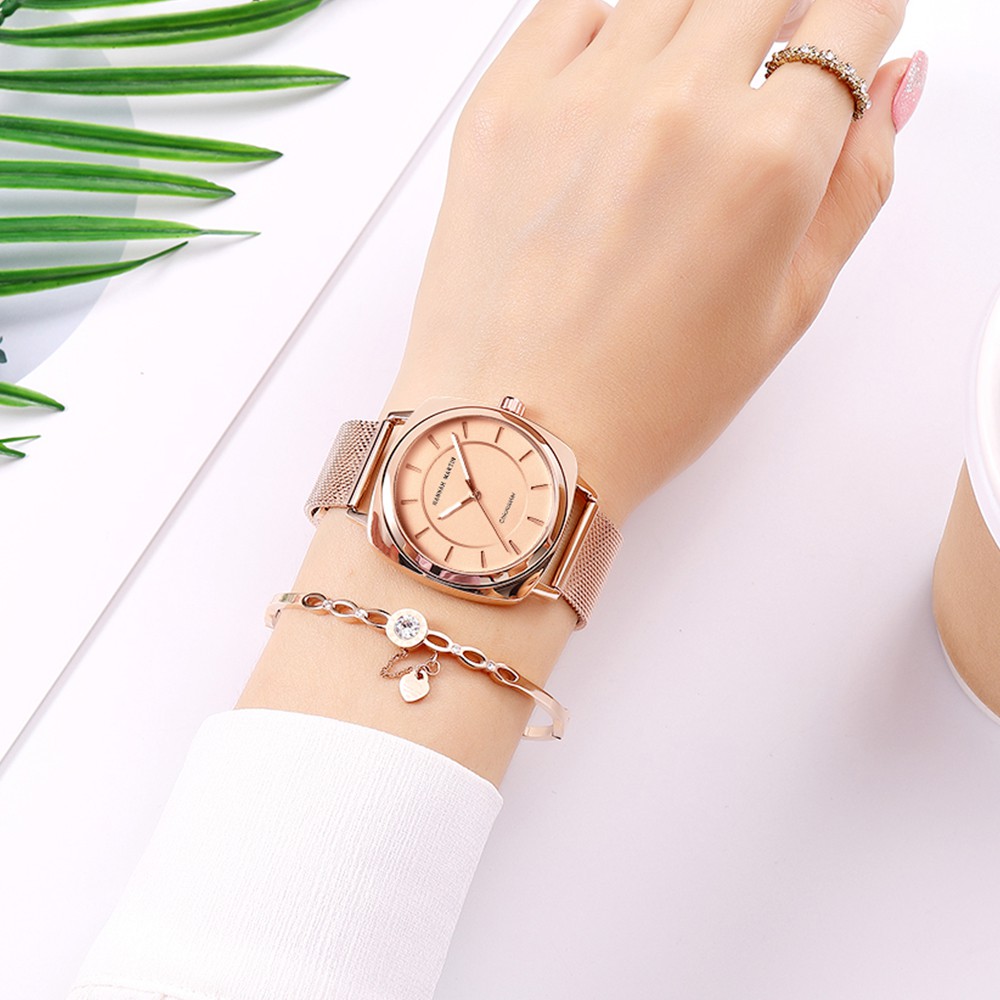 Đồng hồ nữ Hannah Martin chính hãng - Model HM-106 - dây thép không gỉ - bảo hành 1 năm | BigBuy360 - bigbuy360.vn