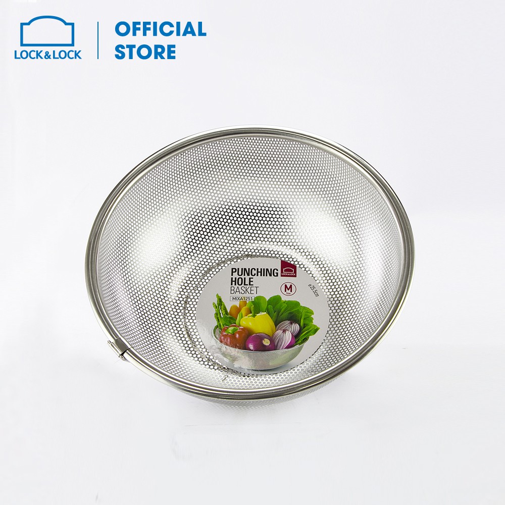 Rổ inox punching hole 25 cm Lock&amp;Lock - MIXA1251