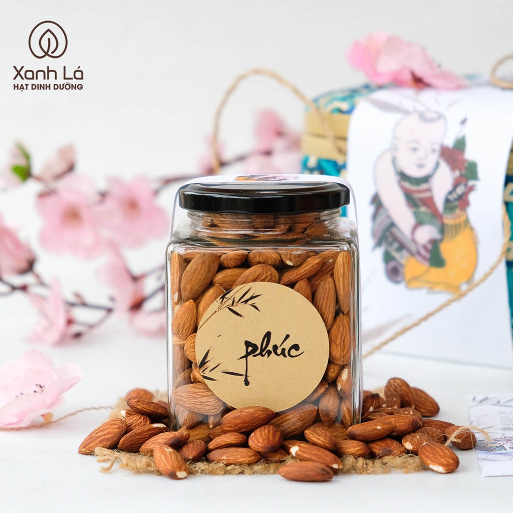 Hũ vuông thuỷ tinh 500ml đựng hạt