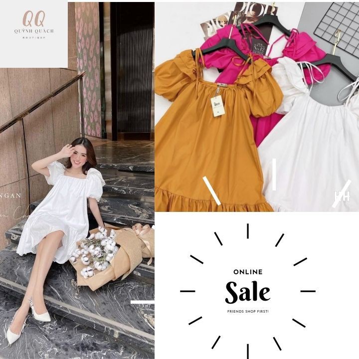 Váy Nữ Đẹp, Váy Bánh Bèo [Giảm 50% Nhập Mã ICLN 9037]  Đầm Tiểu Thư, Mẫu Mới Nhất 2021, Phong Cách Hàn Siêu Dễ Thương | BigBuy360 - bigbuy360.vn