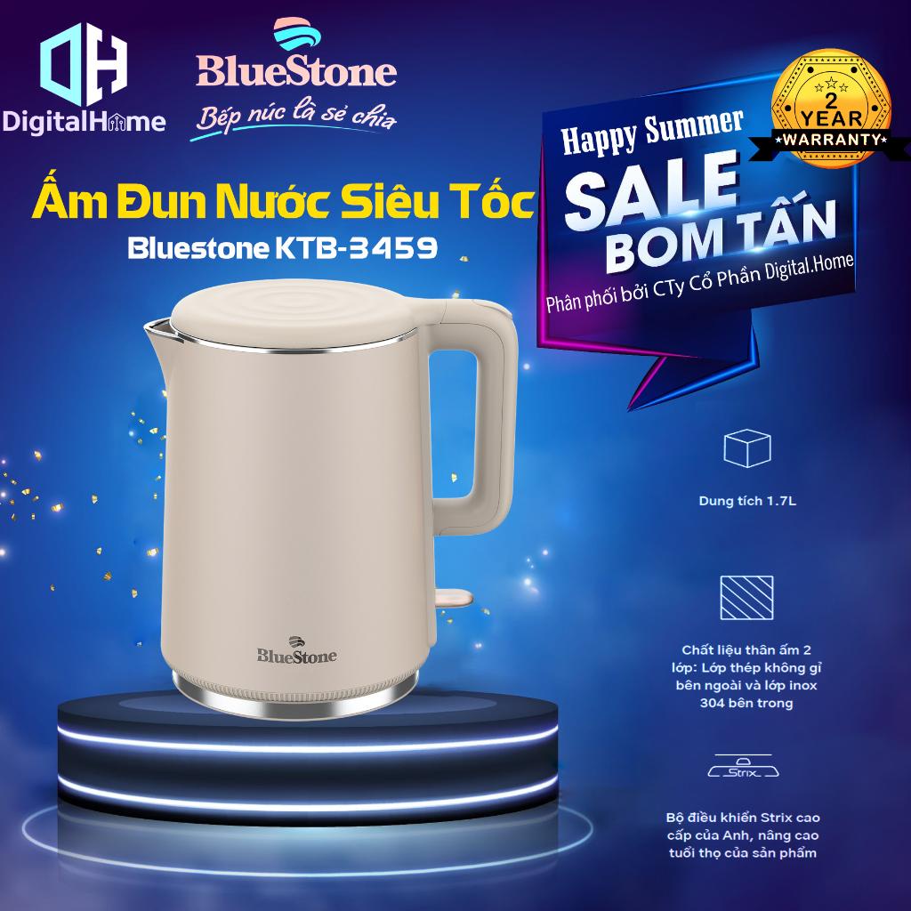 Ấm Đun Siêu Tốc Bluestone KTB-3459, Công Suất 1800W, Dung Tích 1,7 Lít,  Bảo Hành Chính Hãng 2 Năm
