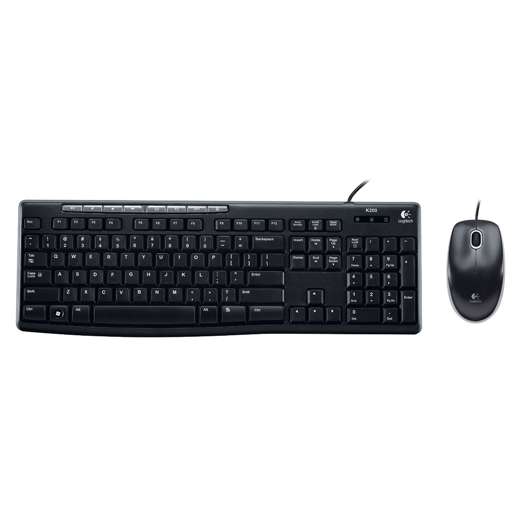 Bộ Bàn Phím Chuột Logitech MK200 - Chính hãng phân phối - Bảo hành 3 năm