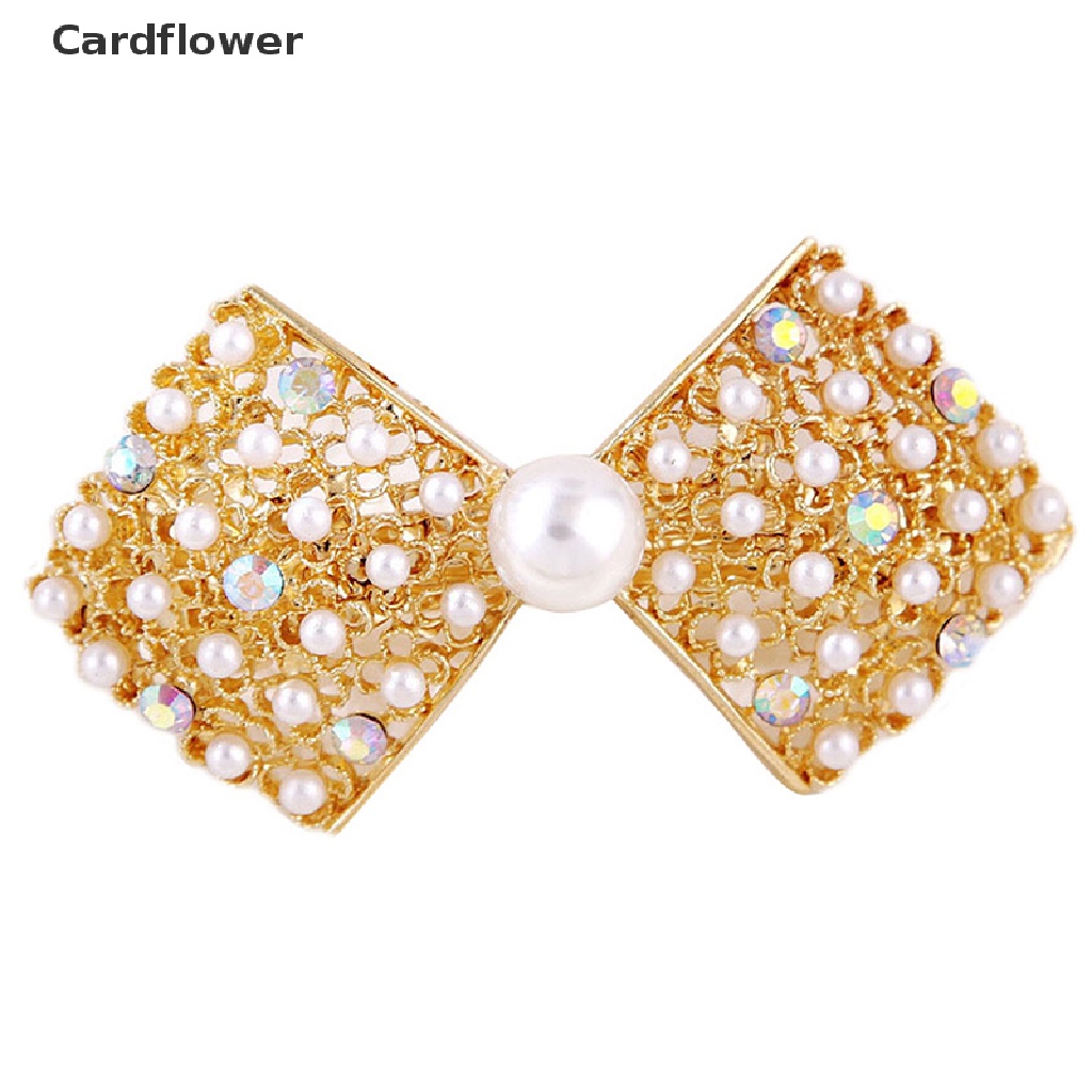 Kẹp Tóc Hình Nơ Đính Ngọc Trai Thời Trang Cho Nữ