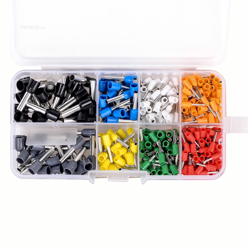 PTPTRATE ★400x Wire Copper Crimp Connector Insulated Cord Pin End Terminals Kits AWG 10-20