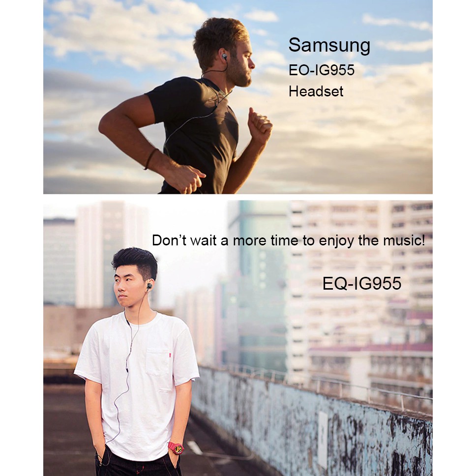 Tai Nghe Samsung Nhét Tai Có Dây AKG EO-IG955 Đầu Tròn 3.5 Mm Có Mic Nút Điều Khiển Đa Năng Xài Cho Galaxy S7 S8 S9 S10