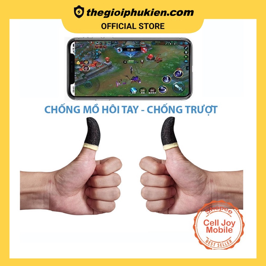 Bộ bao 2 ngón tay chuyên dụng chơi game mobile chống ra mồ hôi tay