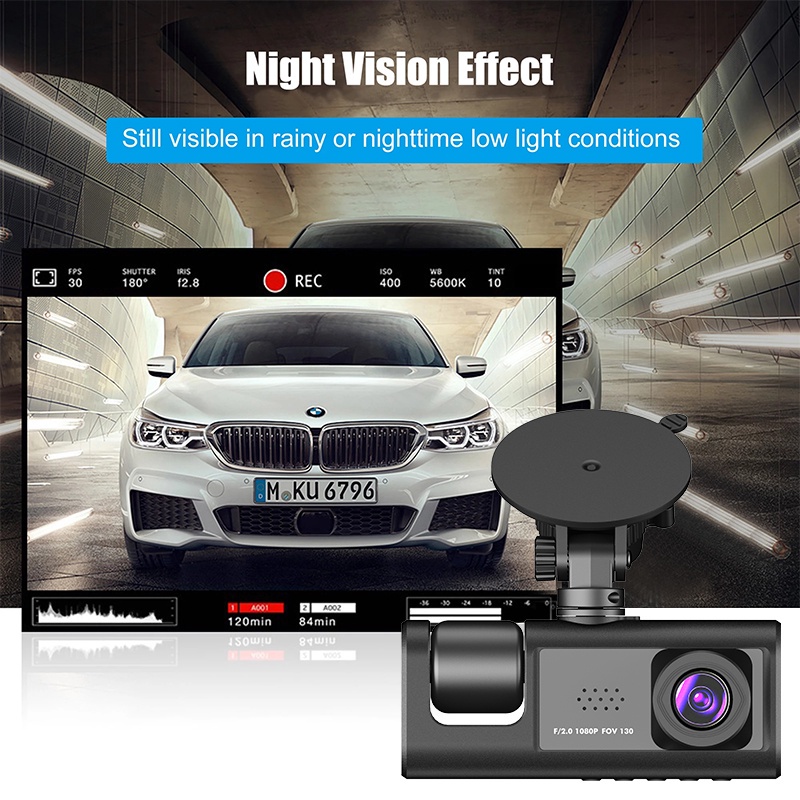 Camera Hành Trình Ống Kính Kép 1080P Full HD 70mai Hỗ Trợ Quay Đêm Cho Xe Hơi