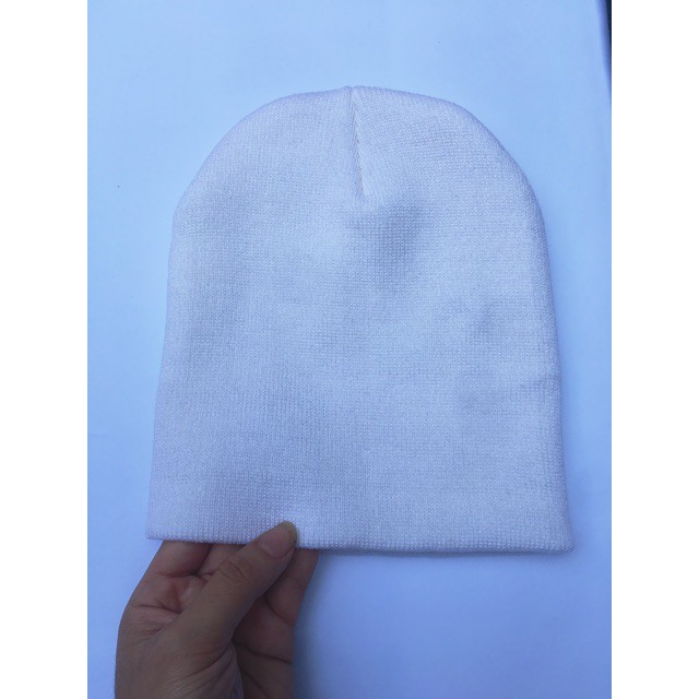 Mũ Len Beanie Trơn Dáng Ngắn 21cm (Sỉ Tận Xưởng)