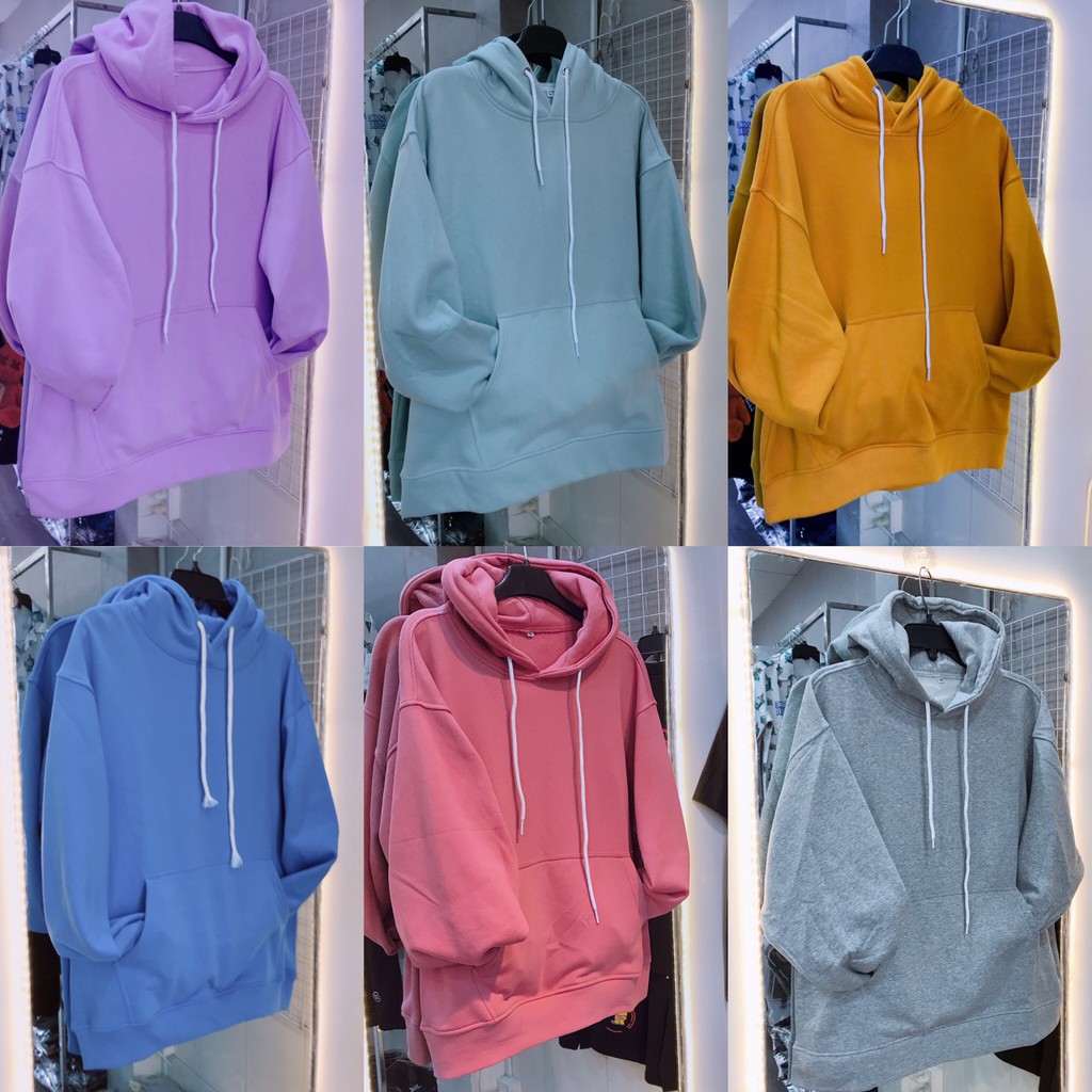 Áo hoodie trơn nam MAYLAN STORE vải nỉ lót bông dày dặn form áo rộng | BigBuy360 - bigbuy360.vn