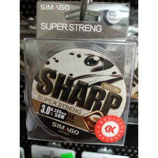 Cước trục Simago Sharp 50m siêu khỏe mềm mịn.