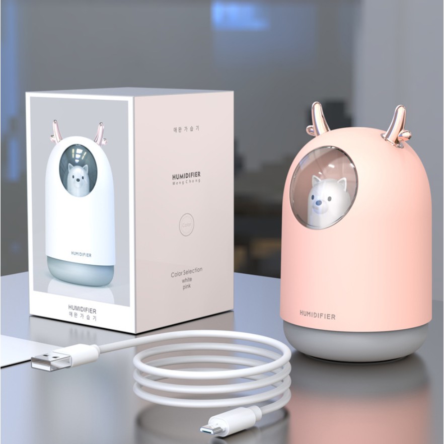 Máy phun sương mini Humidifier M106, dung tích 300ml, nhỏ gọn và đáng yêu