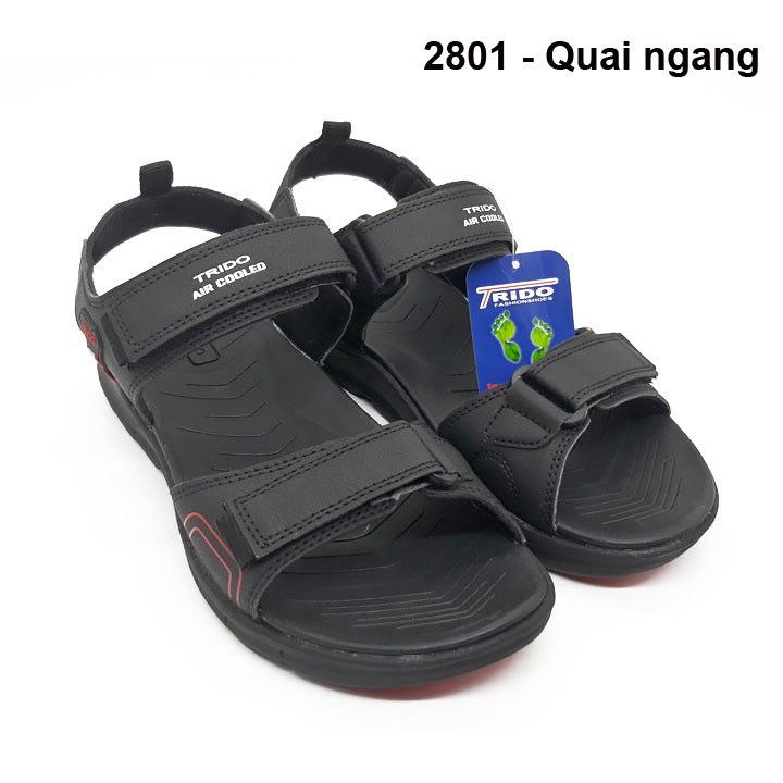 Giày Sandal Quai Chéo Nam Trido 8820A Xám