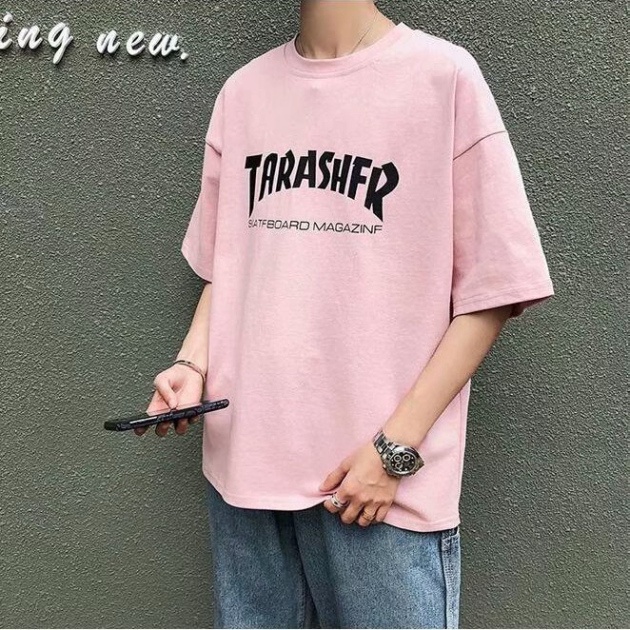 Áo thun tay lỡ Unisex nam nữ, form phông rộng chất vải cotton dày mịn mặc freesize phong cách Ulzzang - ATIN92 | BigBuy360 - bigbuy360.vn