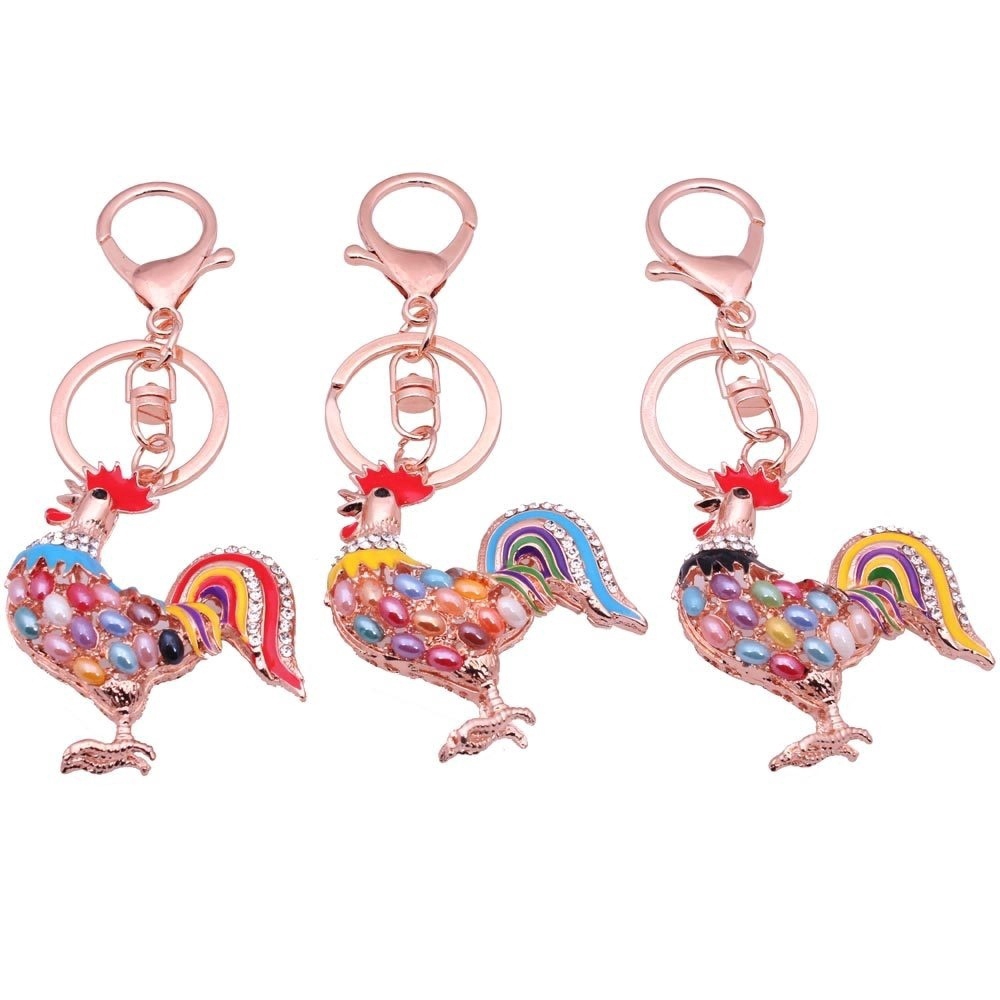 Móc Khóa Hình Gà Trống Xinh Xắn