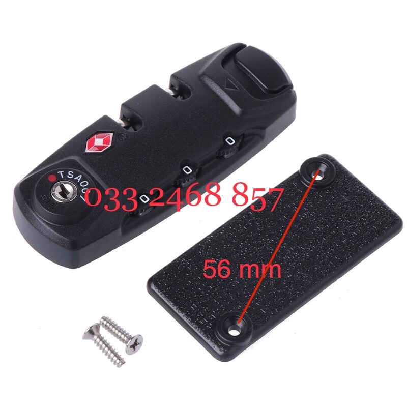 Khóa Vali hành lý mật khẩu 3 chữ số tiêu chuẩn quốc tế TSA tiện dụng chất lượng cao