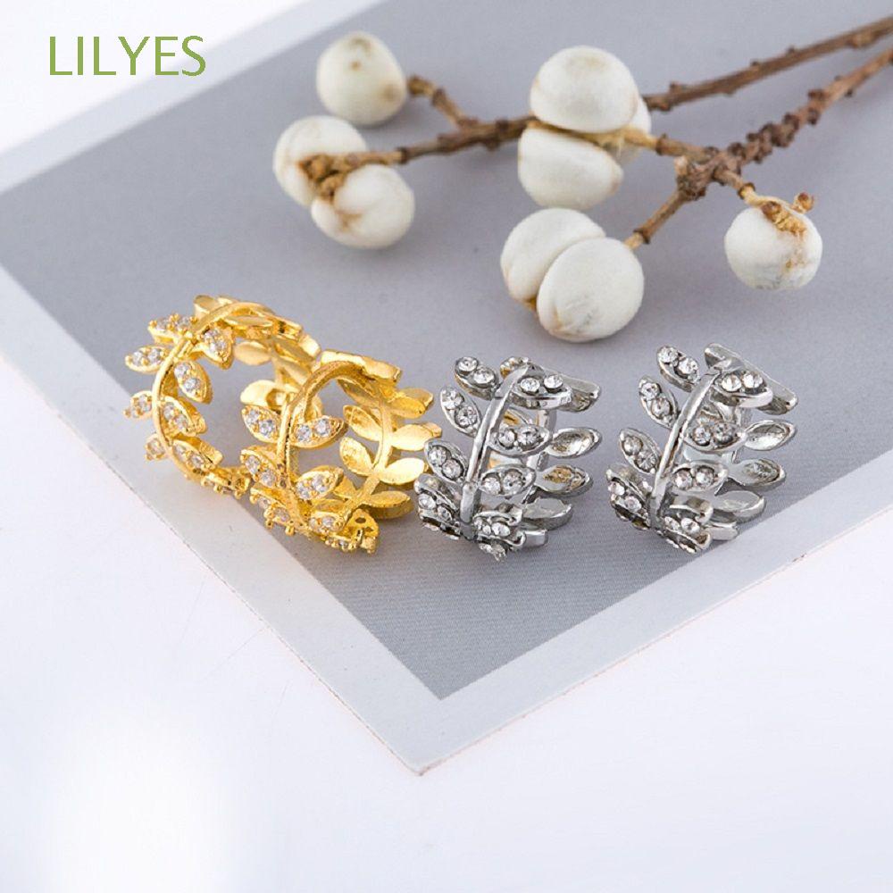 Hoa Tai Dạng Vòng Thời Trang Dành Cho Nữ|Bông Tai|Thời Trang|Hình Lá / Nhiều Màu