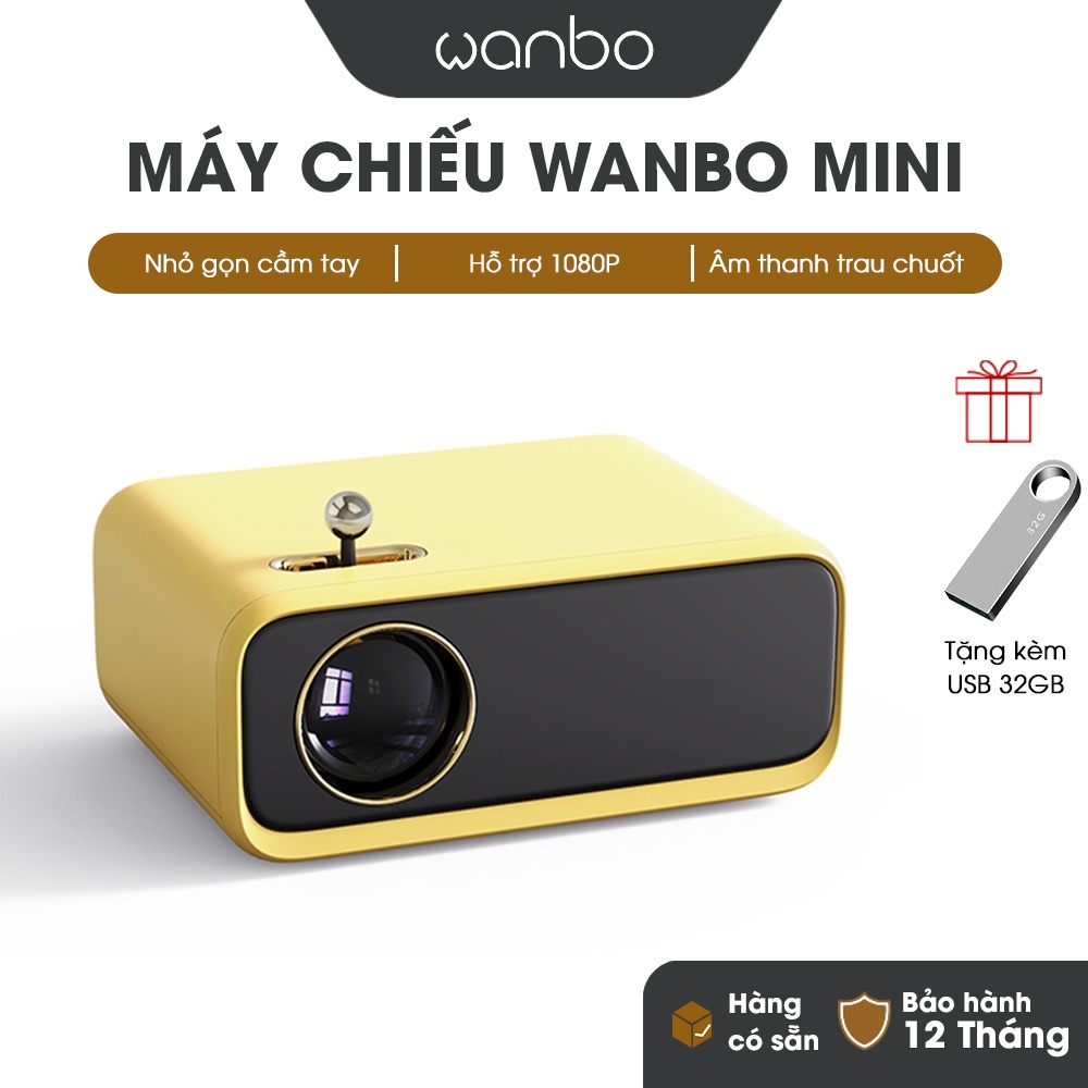 Máy chiếu trẻ em Wanbo Mini Yellow