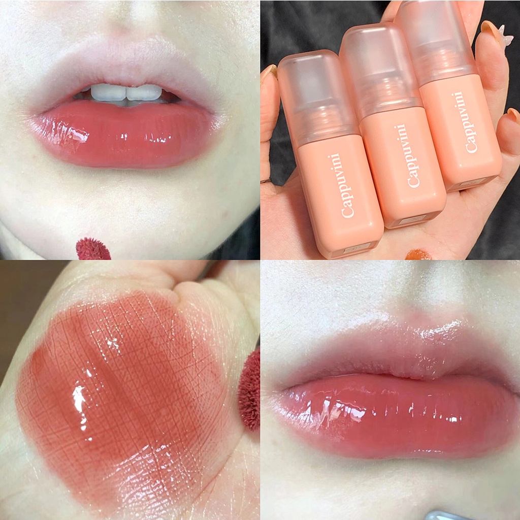Son Kem Hiệu Ứng Gương Chống Nước Nhiều Màu Sắc Tùy Chọn Hiệu Cappuvini