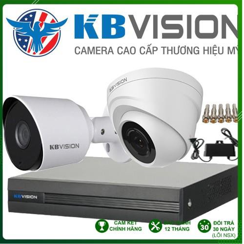 [HOT] [Giá Cực Sốc] Trọn Bộ 02 Camera Giám Sát KBVISION Full HD 1080p - Thương Hiệu Mỹ