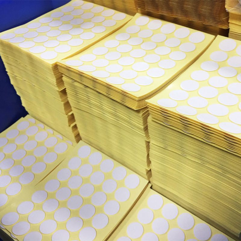 Set 100 miếng dán hai mặt trong suốt hình tròn cho bong bóng