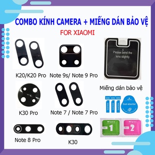 [FREESHIP] Kính camera Xiaomi Redmi Note 8 Pro / Note9S/ K20/ K20 Pro / K30 kèm miếng dán bảo vệ