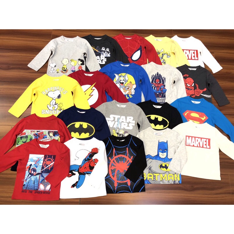 Áo dài tay bé trai từ 1-12 tuổi