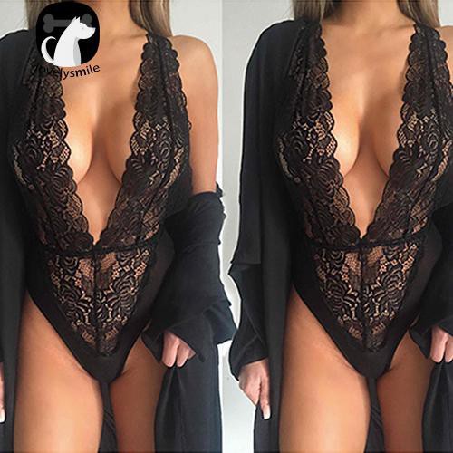 Bodysuit ngủ cổ V sâu | BigBuy360 - bigbuy360.vn