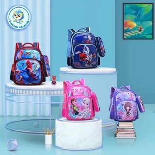 Balo 3D Siêu hót kèm Hộp Đựng Bút cho bé tặng 1 bình giữ nhiệt