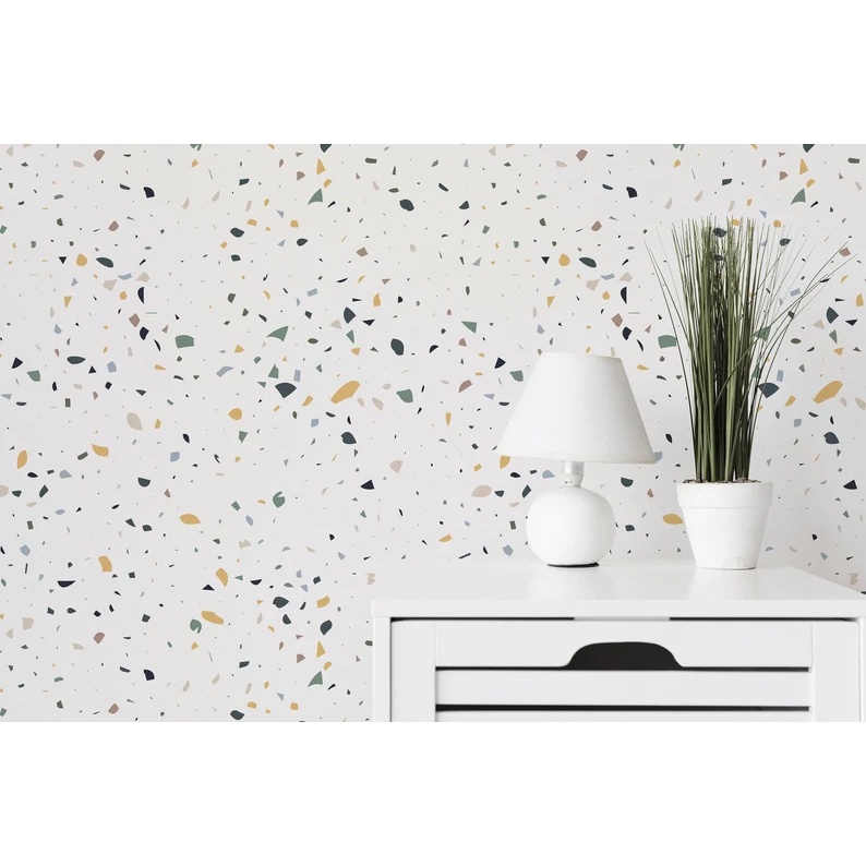 Decal terrazzo châu âu dán bếp - Decal dán phòng ngủ - Khổ 500x60cm - Citydecor