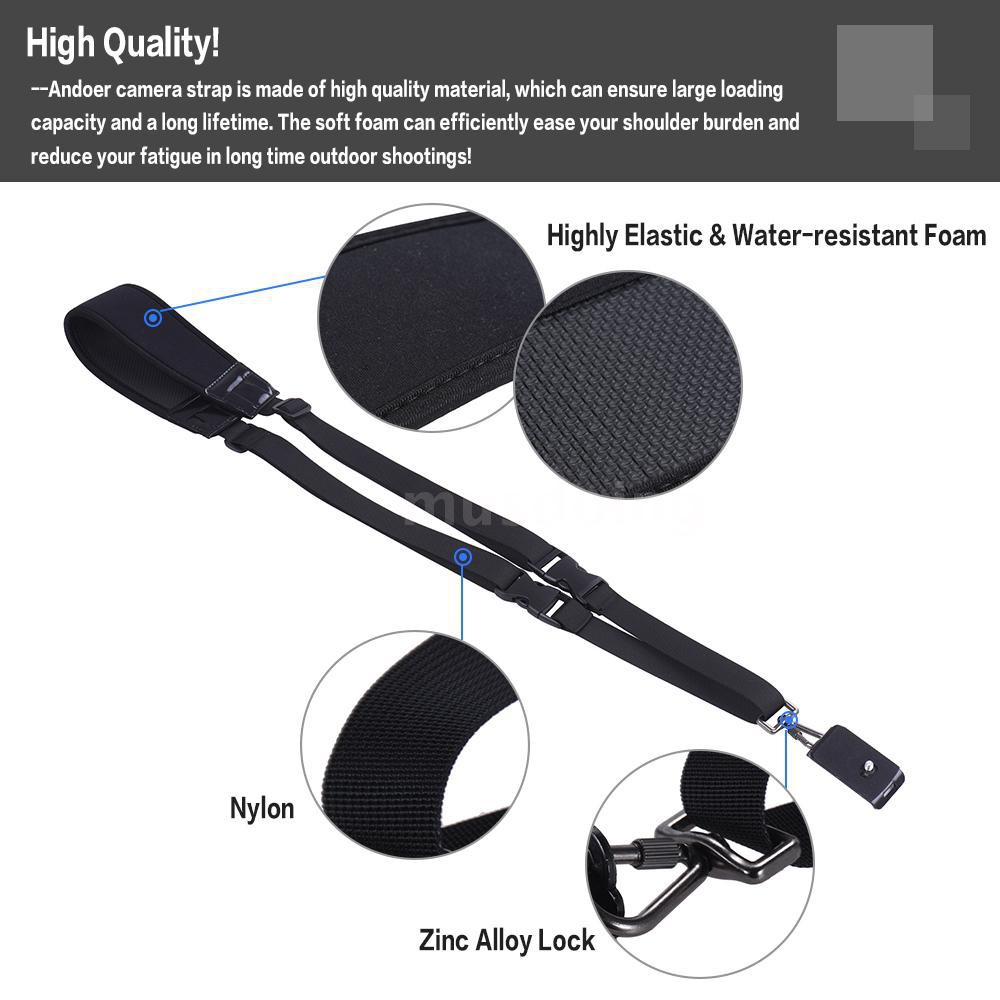 Dây đeo giữ máy ảnh ANDOER chuyên nghiệp tháo nhanh hỗ trợ chụp ảnh ngoài trời dành cho CANON NIKON SONY DSLR ILDC DV