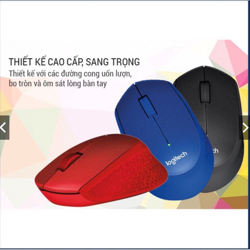 Chuột máy tính không dây Logitech M331 Silent Plus - CHỐNG ỒN - Bảo hành chính hãng 12 tháng