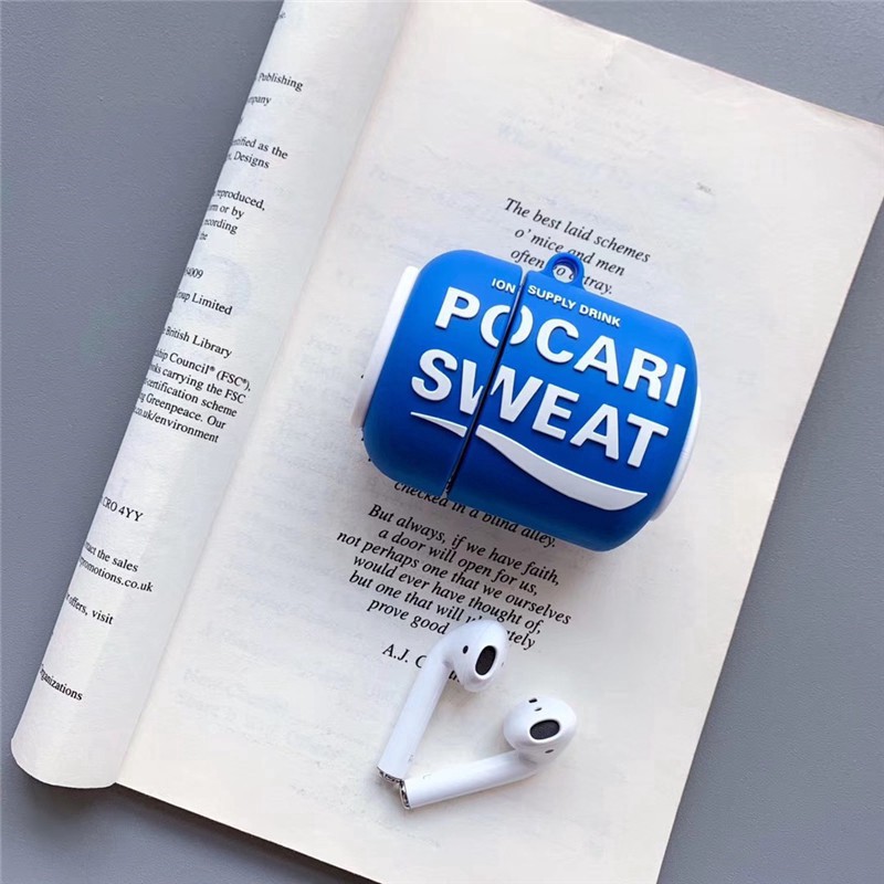 Creative Drink Styling AirPods Case POCARI SWEAT Silicone AirPods 1/2 protective Cover