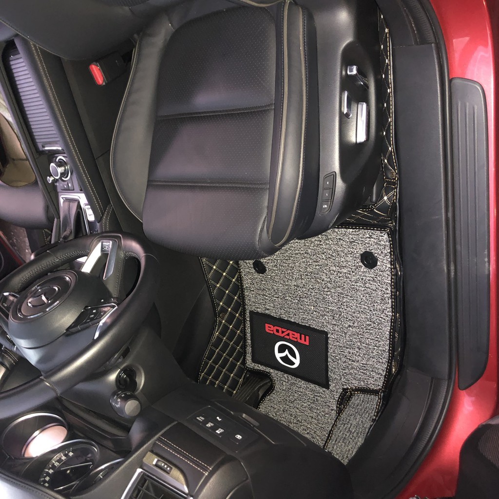 Thảm sàn ô tô 5D 6D cho xe Mazda 6 2012-2021 Da xịn, không mùi, bền, thân thiện