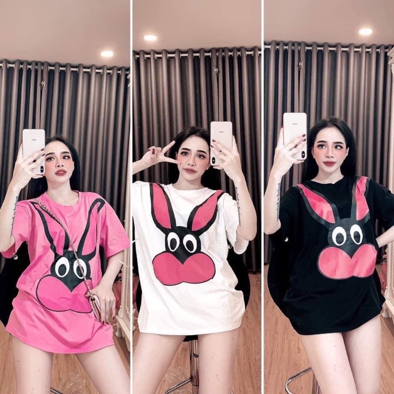 ÁO THUN IN CỔ TRÒN PHÔNG RỘNG TAY LỠ UNISEX
