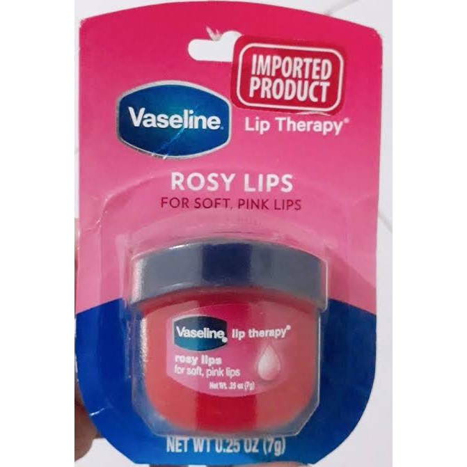 (Hàng Mới Về) Son Dưỡng Môi Vaseline Màu Hồng Mềm Mại