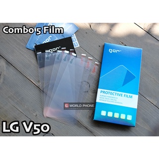  Bộ 5 dán màn hình GOR Film LG V50   V40 Chống xước trong suốt mỏng 0.15mm cảm ứng mượt mà 