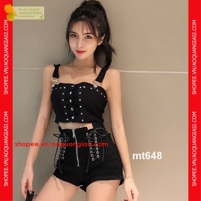 Quần Short Thắt Dây 2 Bên Mt648 aoquangiasi.com