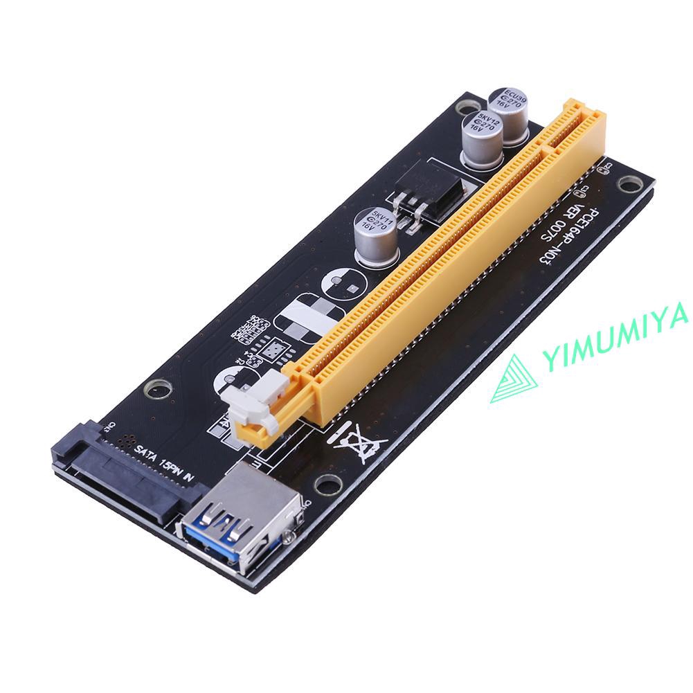 YI VER007S PCI-E 1X to 16X Extender Graphic Card Adapter Mining Cable Kit